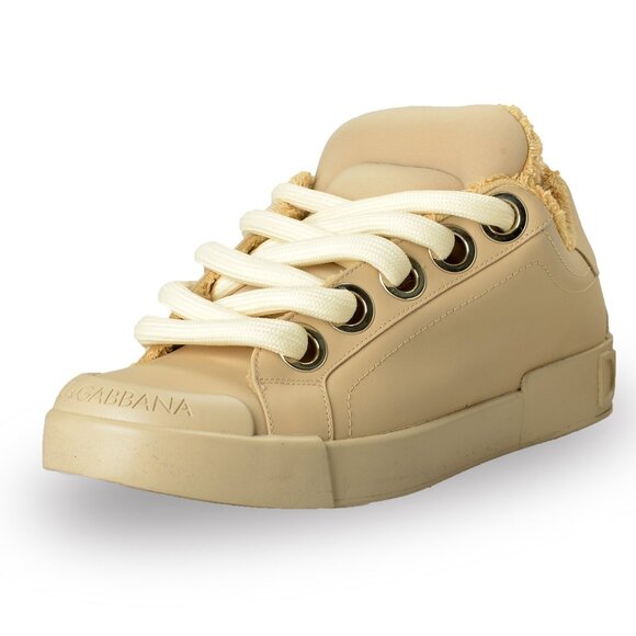Leather Sneakers Dolce Gabbana Yellow Shoes Athletic Shoes Dolce